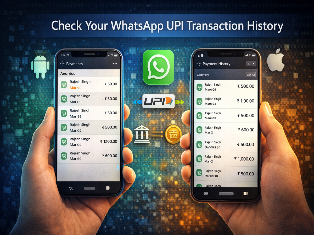 Check Your WhatsApp UPI Transaction History on Android and iPhone ...